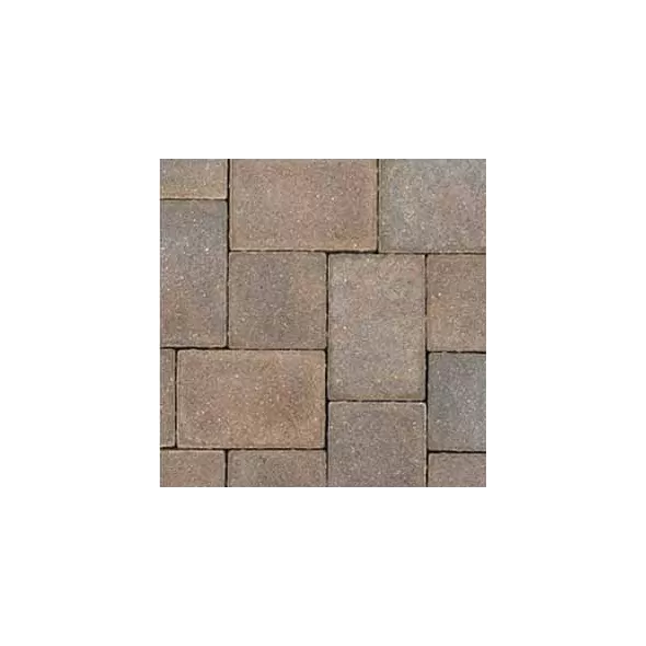 Paver Stone, 3" x 6" Half Square Bronze Granite Traditional Cobble Series