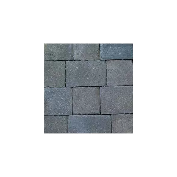 Paver Stone, 4" x 6" 3-Quarter Charcoal Traditional Cobble Series Circle