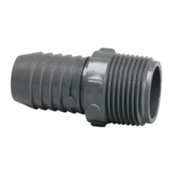 Lasco Insert Adapter, Insert x MNPT Gray PVC Schedule 40 | 1436007