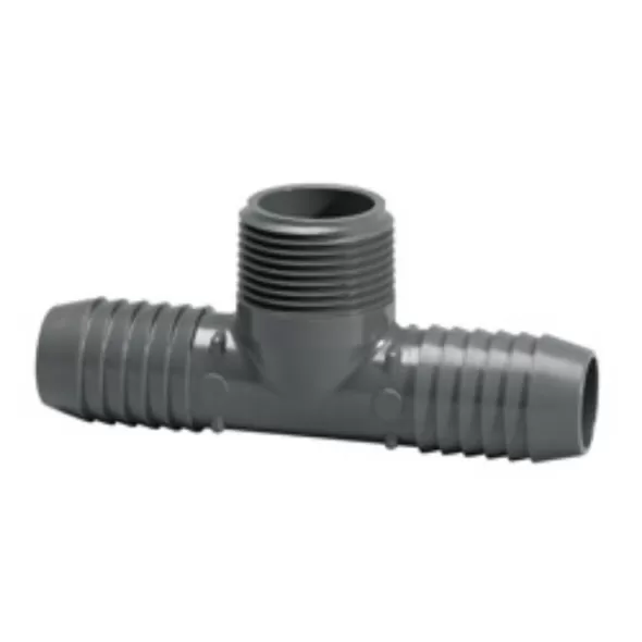 3/4" Tee PVC Insert x MPT | 1403-007