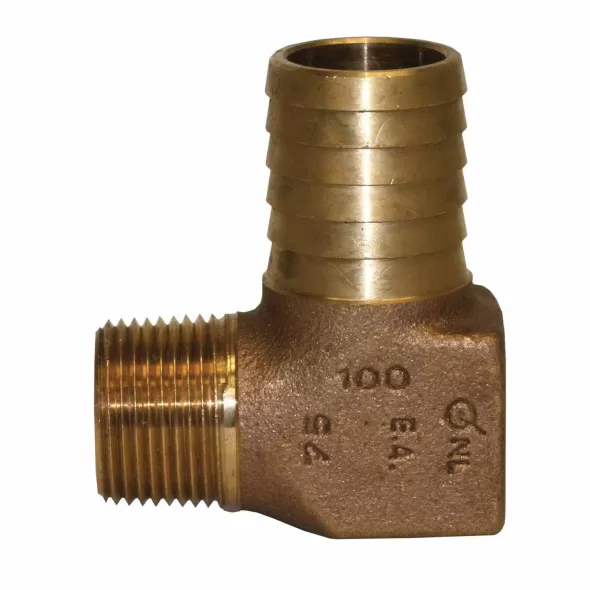 Hydrant Elbow, 1" x 3/4"Insert x MIP Lead Free Bronze
