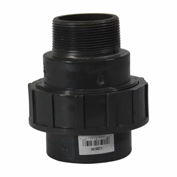 Sch. 80 Gray PVC Union 2 in. Slip x MIPT | U-2000-SM
