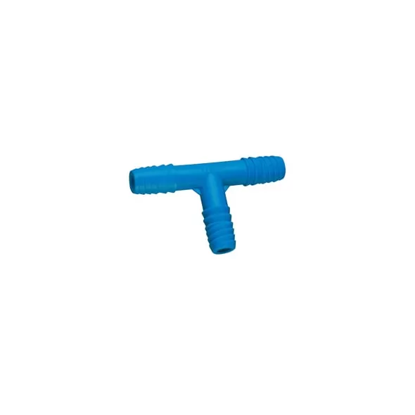 Blue PVC Twister Tee 3/8 in. Double Helix | 3101004