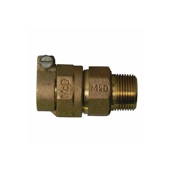 Straight Adapter, 3/4" x 1"CTS Compression x MNPT Brass 74753-22 Series Octagonal