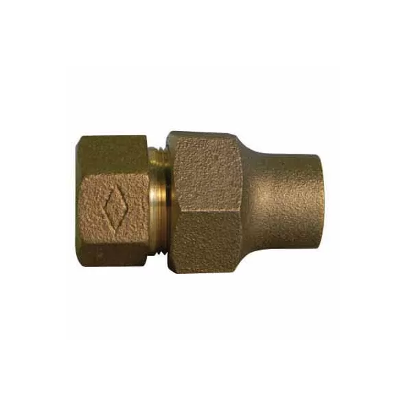 Straight Adapter, 3/4"Flare x FNPT Brass 74754 Series Hexagonal