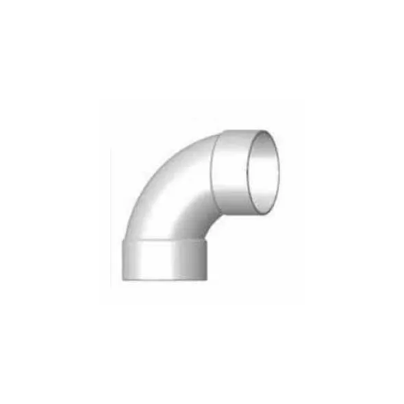 Sewer Elbow, 8"Hub PVC P Series SDR-35 90 Degrees 1/4 Bend Solvent Weld Long Sweep