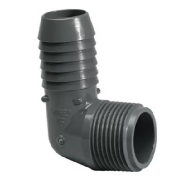 3/4" 90 Elbow PVC Insert x MPT | 1413-007