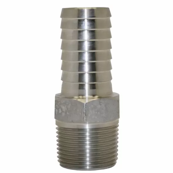 Adapter, 1"Insert x MNPT Stainless Steel with Hex