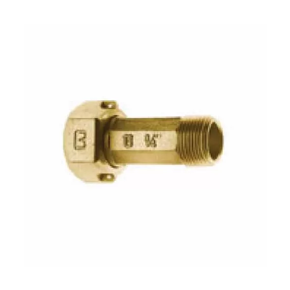 Coupling, 3/4"Meter Swivel Nut x MIP Brass 417NL Series Straight