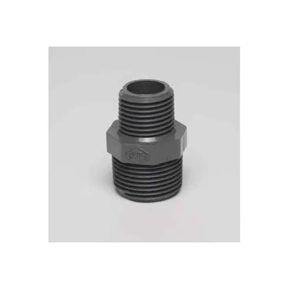Sch. 80 Gray PVC Reducing Nipple 1 in. x 1/2 in. MIPT | 8303130