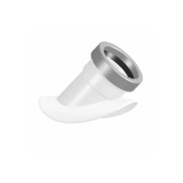 Saddle Wye, 6" x 4"Short Gasket Skirt x Gasket Inlet PVC H Series SDR-26 with Stainless Steel Clamp and Lockring