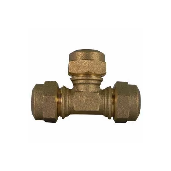 Tee, 1" x 1" x 3/4"Type Q CTS Compression Brass 74760Q Series