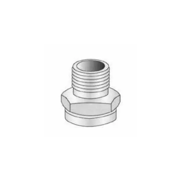 Adapter, 1/2" x 3/4"MPT x FHT Brass Hose to Pipe