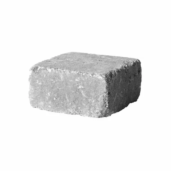 Paver Stone, 7" x 7" x 3.5" Square Winter Blend Medium RumbleStone
