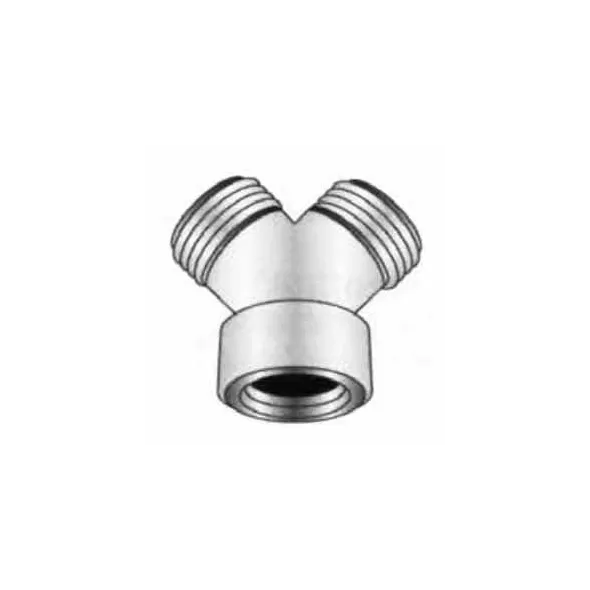 Hose Wye, 3/4"MHT x MHT x FHT Brass