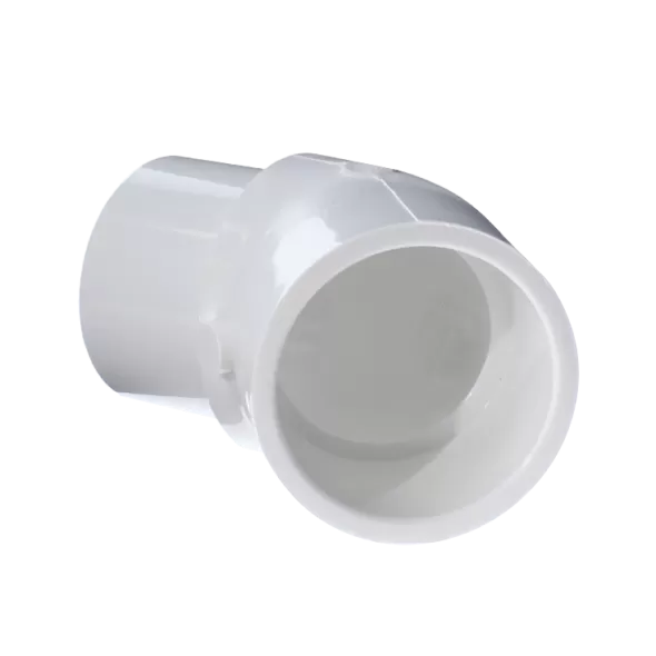 1-1/2" 45 Street Elbow PVC Sch. 40 Spigot x Slip | 427-015