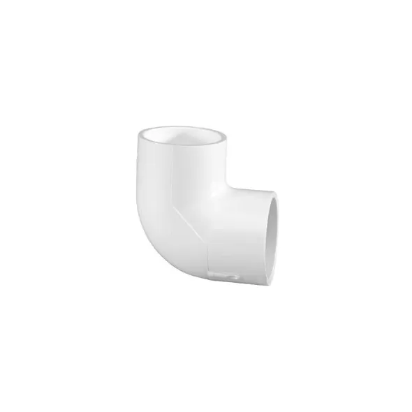 PVC Schedule 40 - 90 Elbow , 3/4" Slip White | 406007