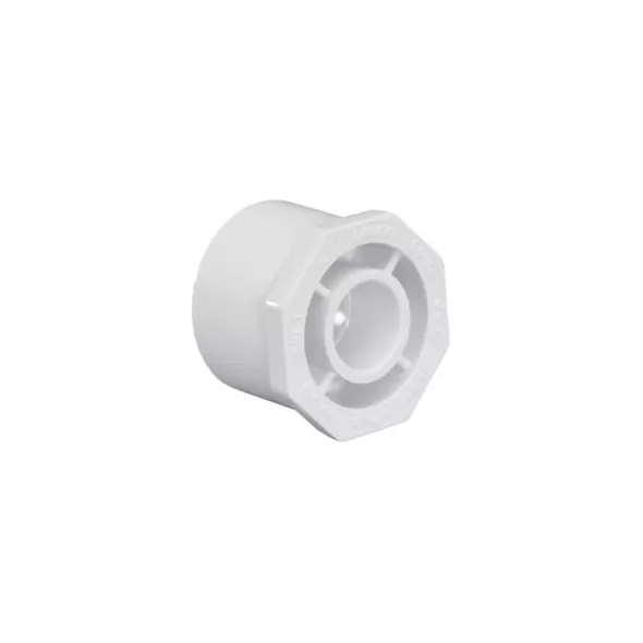PVC Schedule 40 - Reducer Bushing,1" x 3/4" Bushing SP X Slip White | 437131