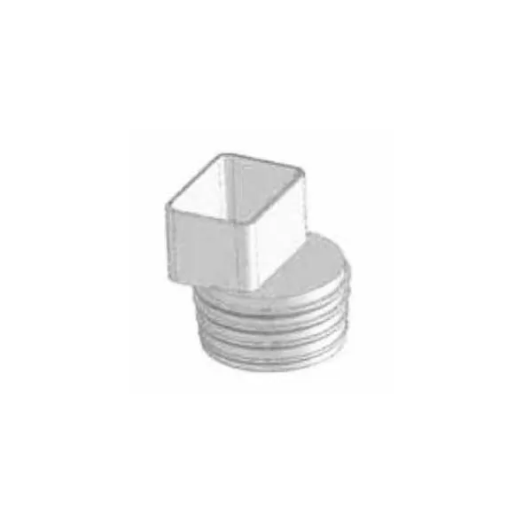 Adapter, 2" x 3" x 4"Flushmount Downspout x Corrugated Spigot PVC P Series SDR-35 Solvent Weld