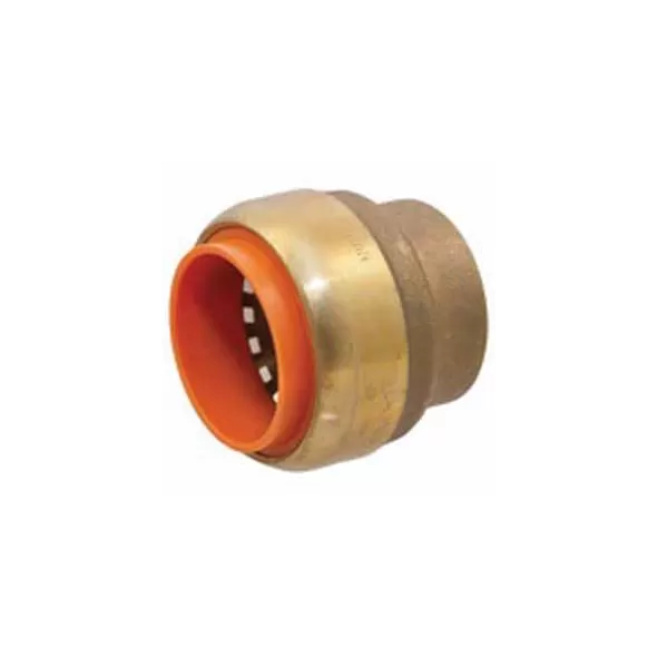 Tube Cap, 1"Push Brass P717 Series
