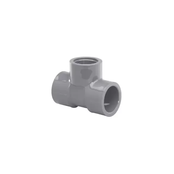 1" Tee PVC Sch. 80 Slip x Slip x FPT | 802-010