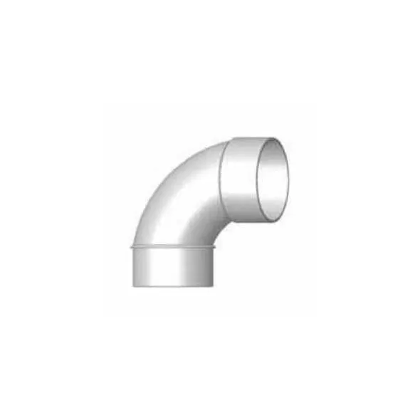 Sewer Elbow, 3"Spigot x Hub PVC P Series SDR-35 90 Degrees 1/4 Bend Solvent Weld Long Sweep