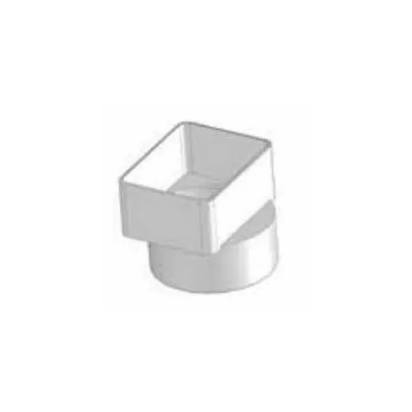 Adapter, 2" x 3" x 3"Flushmount Downspout x Solvent Sewer Hub PVC P Series SDR-35 Solvent Weld