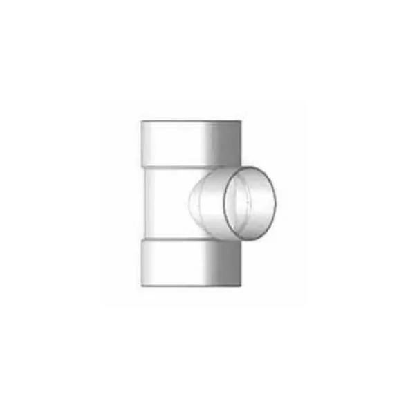 Straight Tee, 8" x 8" x 4"Hub PVC P Series SDR-35 Solvent Weld