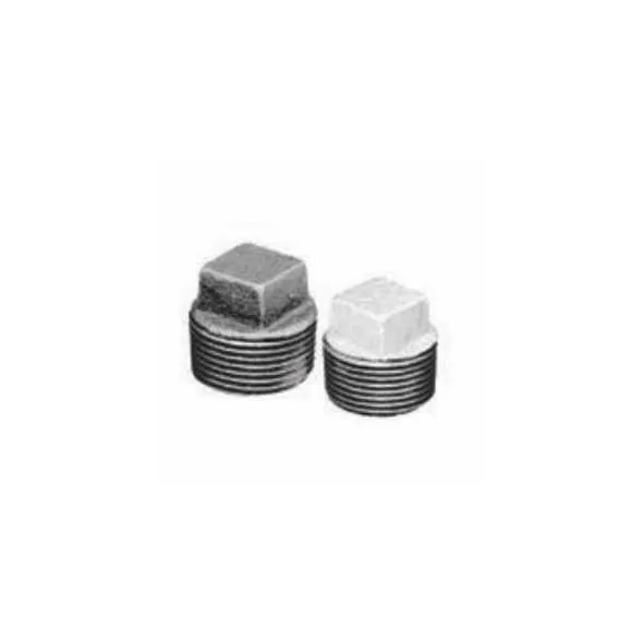 Pipe Plug, 3/4"MNPT  Galvanized Malleable Iron Square Head