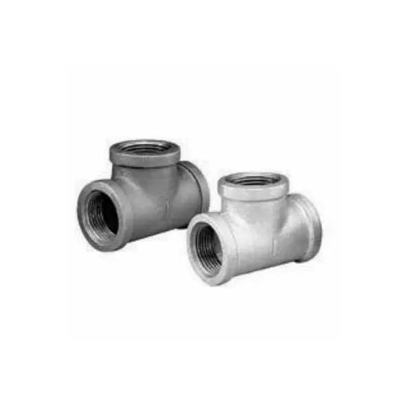Pipe Tee, 3/4"FNPT Galvanized Malleable Iron