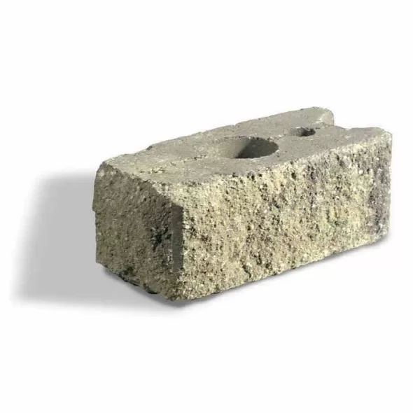 Corner Block, 6" x 7" x 15-1/2" Gray AB Old Country Courtyard