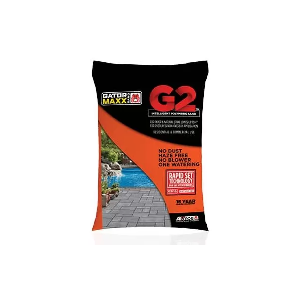 Alliance Designer Polymeric Sand Bag, Gator Maxx G2 Series, Slate Grey, 50 lbs / bag