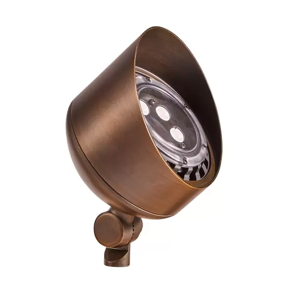 Alliance Lighting Bullet Up Light, Bi-Pin Par36 Aged Brass | BL300