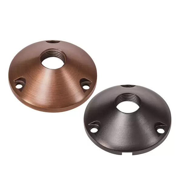 Alliance Outdoor Lighting Mounting Base, 3" x 3" Aged Brass | RMB