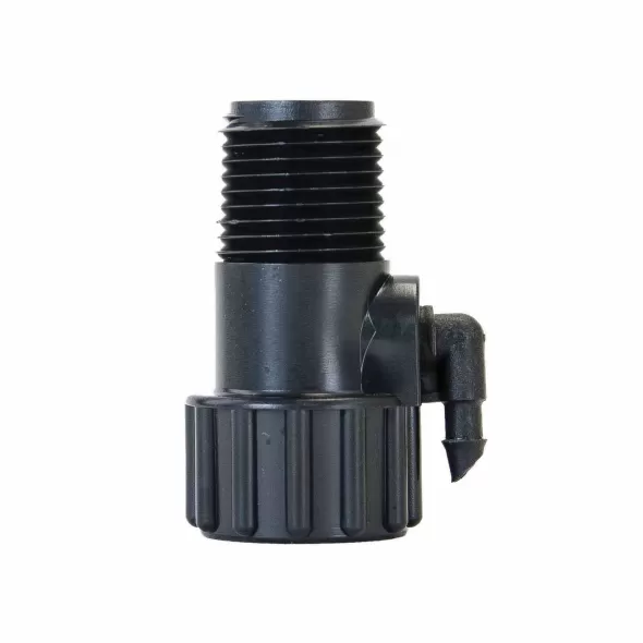 Extension Adapter, 1/2" x 1/2" x 1/4"FIPT x MIPT x Barb Black 21D1 Series Riser