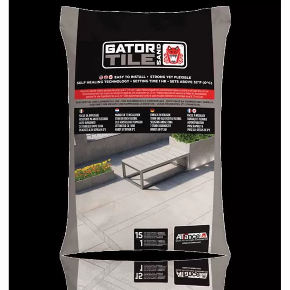 Alliance Designer Tile Sand, Sand Series Ivory Gator, 35 lb Bag | ALLGATORTILE003I