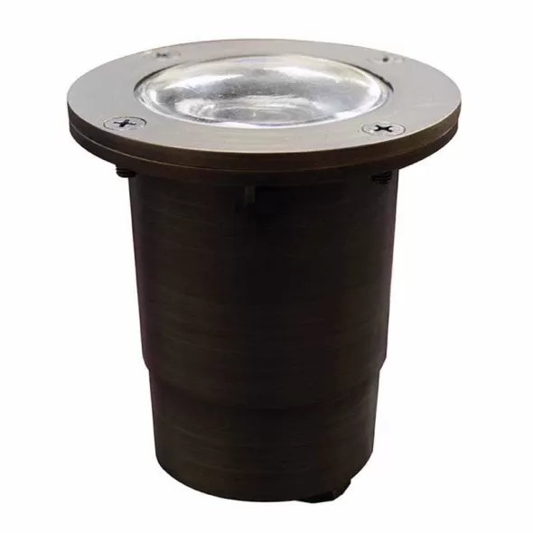 Well Light, 35 W Bi-Pin MR-16 2900K Halogen Aged Brass GL150 Series In-Ground