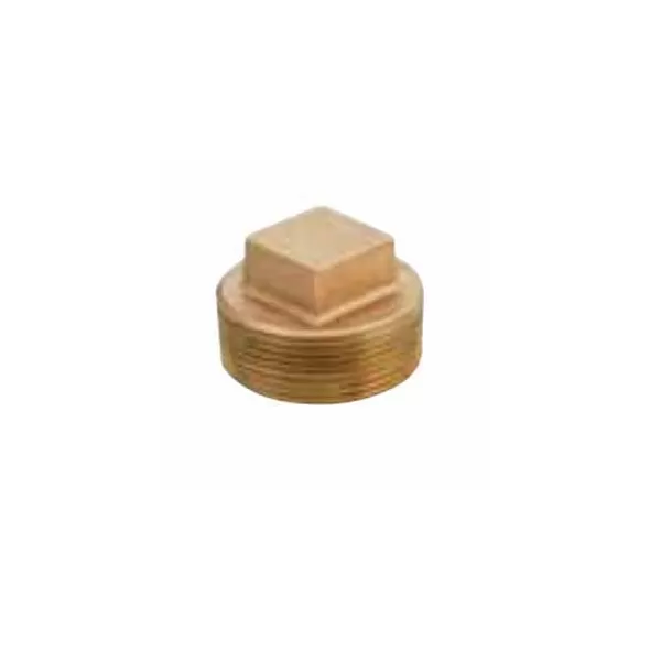 Plug, 1/4"MPT Lead Free Brass Square Head