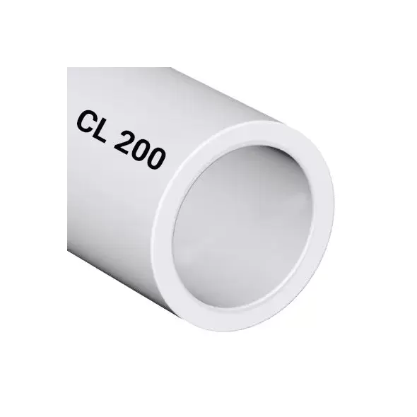 Pressure Pipe, 1/2" x 20' PVC White