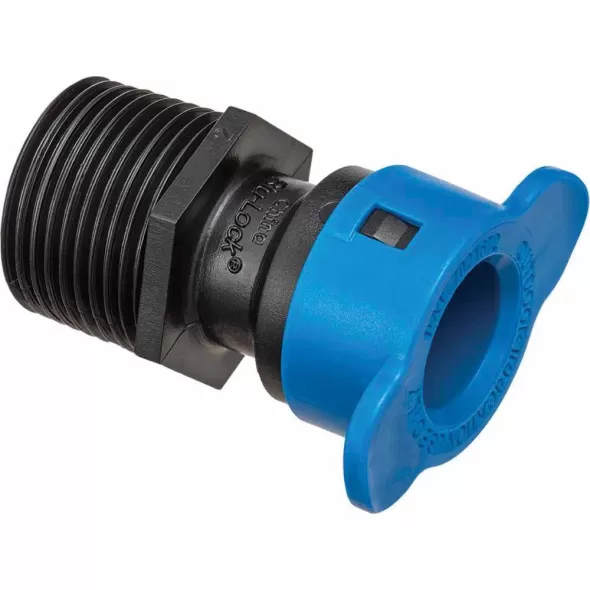 1/2" x 3/4" Push x MPT ABS Stainless Steel and EPDM Seal UV-Resistant Pipe Adapter | 37975