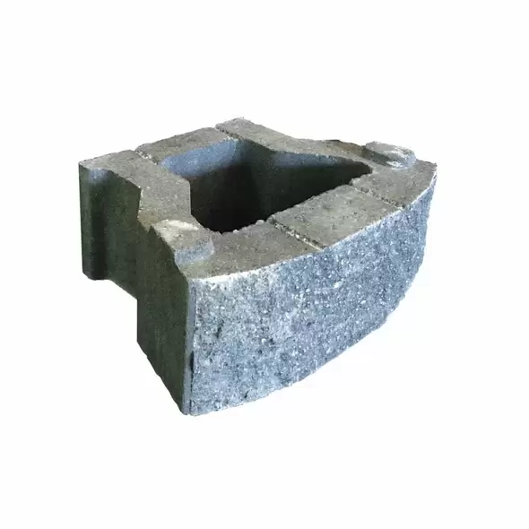 Borgert Products Retaining Wall, 16" x 12" x 6" Curved Split Face PanoMur | 8PW18