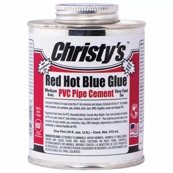 T Christy Enterprises PVC Cement, 1 Pt Can Low Voc | RH_RHBV_PT_24
