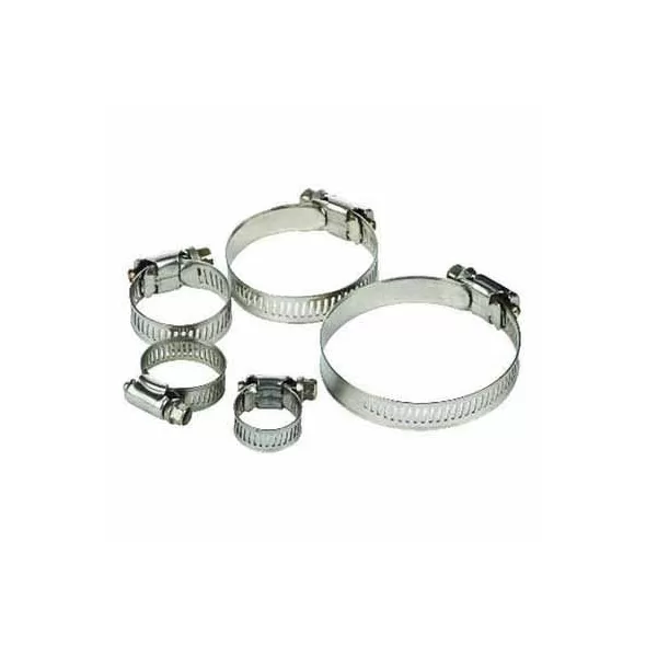 Hose Clamp, 1-3/4" Yellow Dichromate Zinc-Plated Stainless Steel 57 Series