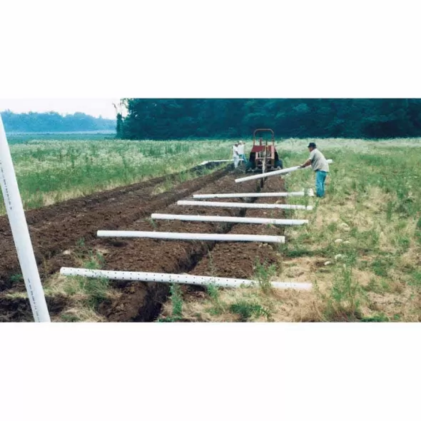 ADS Drainage Pipe, Triple Wall, Bell-End x Spigot, 3" x 10' | DPE030TWS