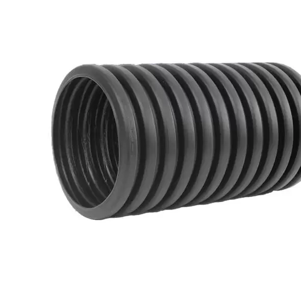 Wall Pipe, 4" x 100'Plain End HDPE Black Single Regular Solid