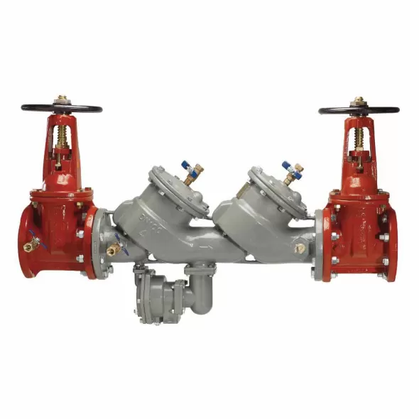 Pressure Zone Assembly, 3" Lead-Free Ductile Iron 20 - 175 psi LF860-NRS RP Series Large Diameter In-Line Reduced