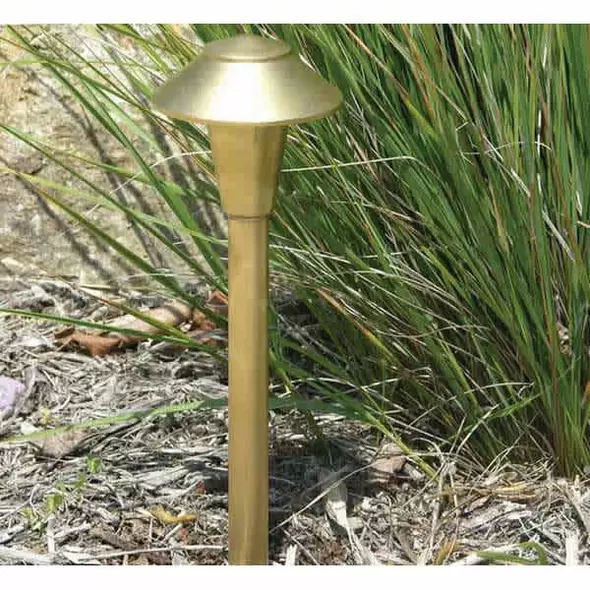 Area Light, 3 W Ba15s LED Acid Rust Cast Aluminum/Cast Brass