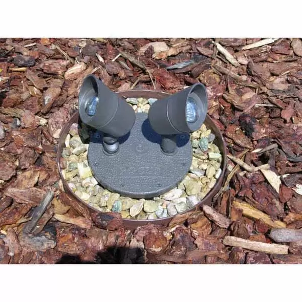 Directional Light, 3 W Bi-Pin GU5.3 MR-16 LED Acid Rust Cast Aluminum/Cast Brass