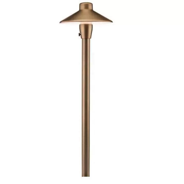 FX Luminaire Path Light, 1.6 W Ceramic G4 2700K LED Midgrade Brass | CPL7LED20W18RAB