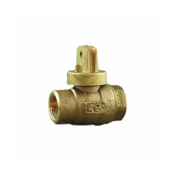 Ball Valve Curb Stop, 1-1/2"FPT Lead-Free Cast Brass 300 psi 202NL Series